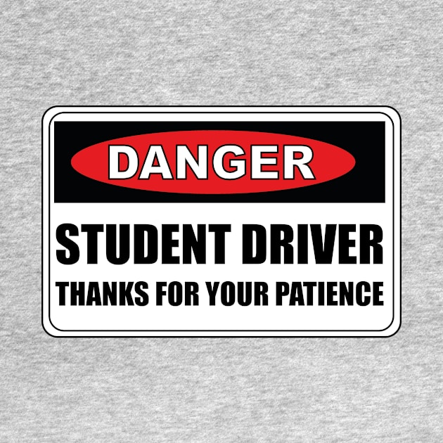 Red Student Driver Please Be Patient by Art master